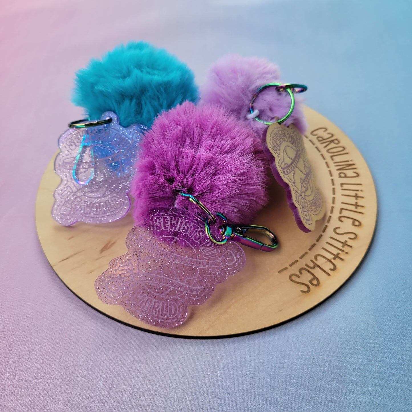 Sewist's Day Pom Pom Keychain