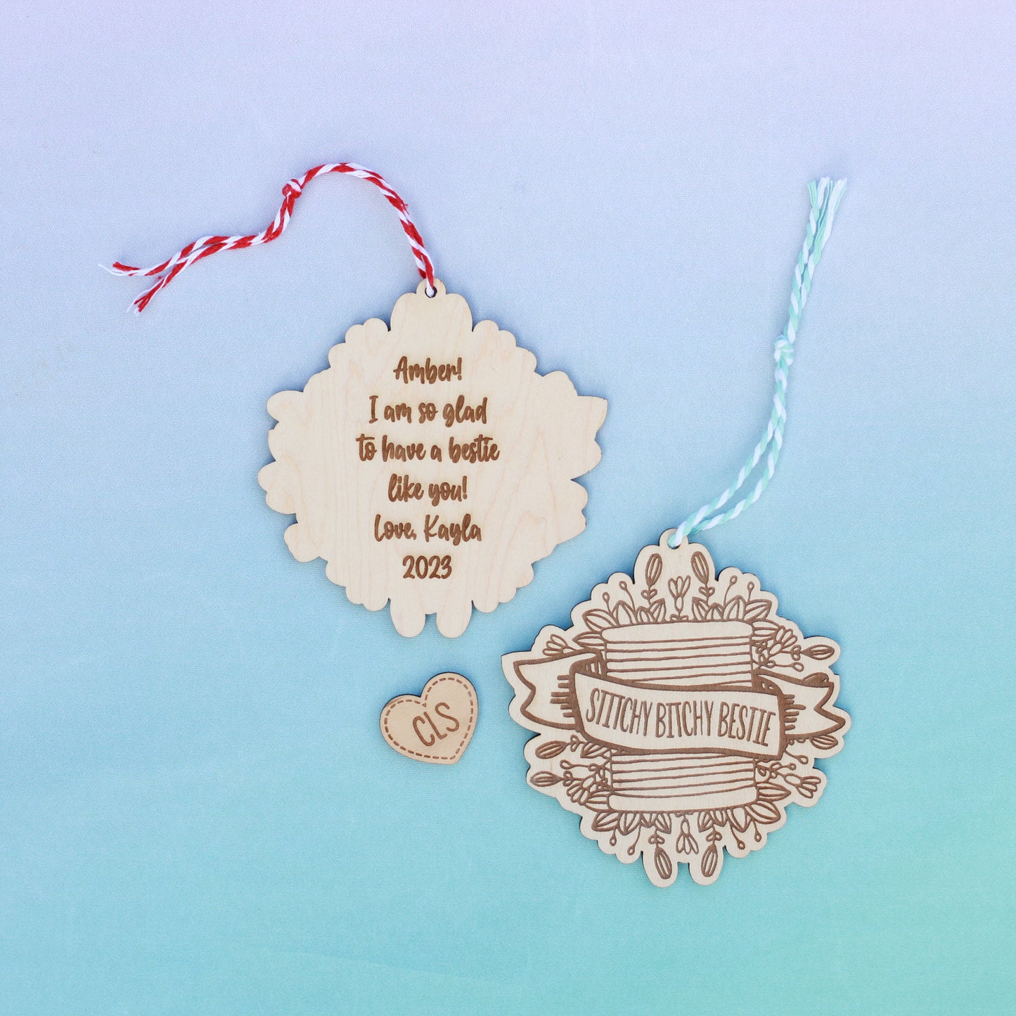 Stitchy Bitchy Bestie Ornament