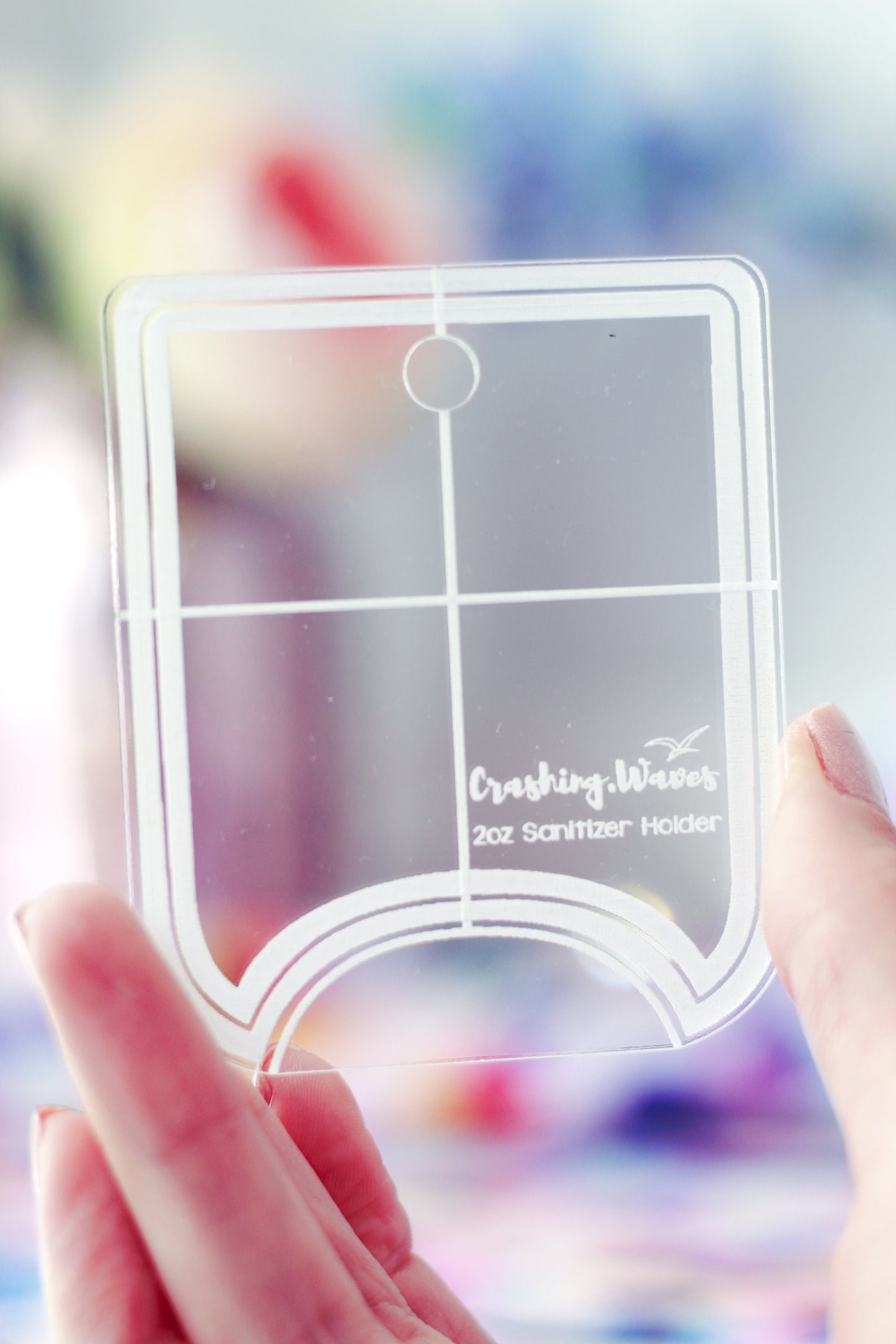 2oz Sanitizer Holder Back Fussy Cutter