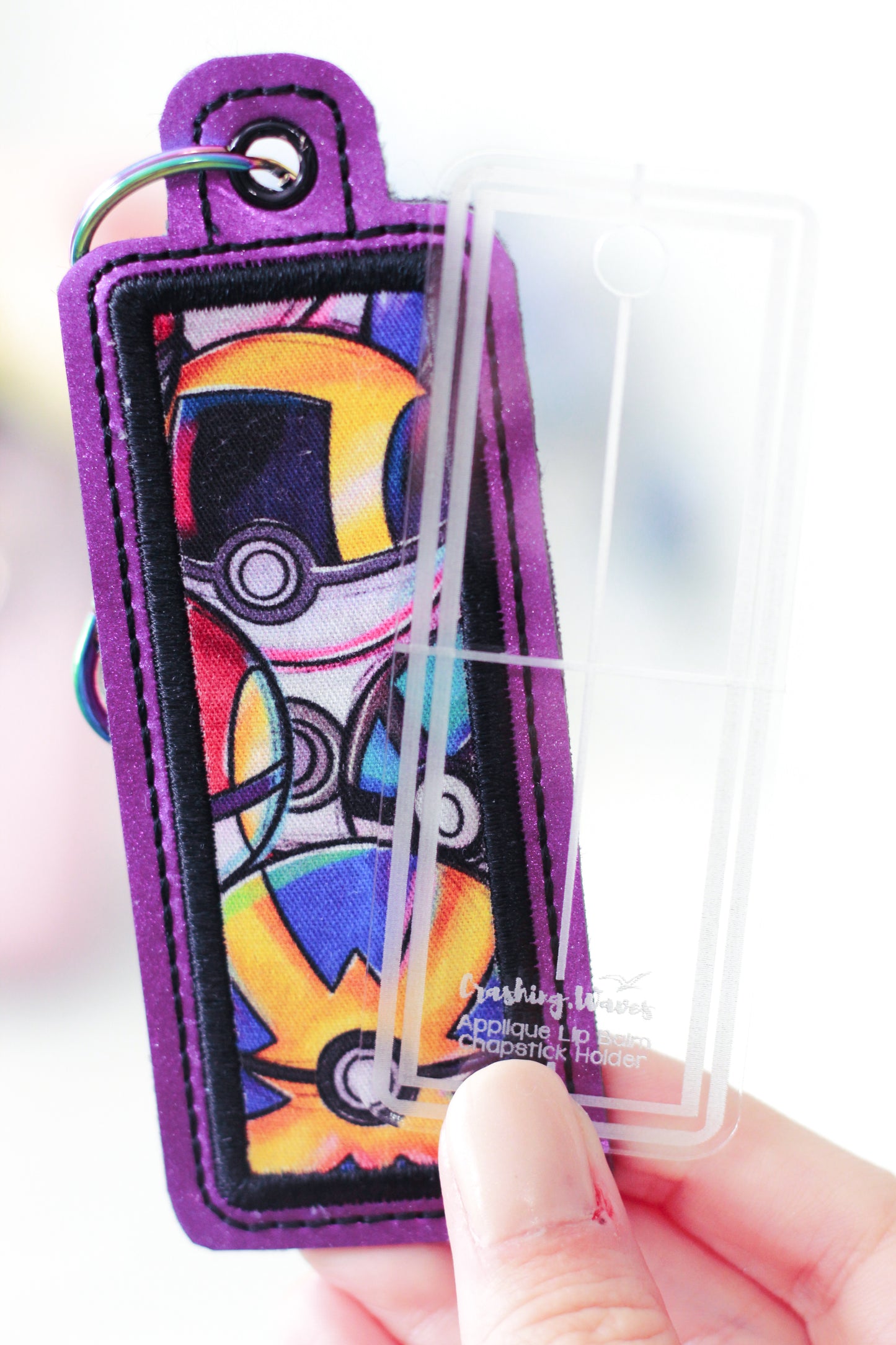 Applique Lip Balm/Chapstick Holder Fussy Cutter