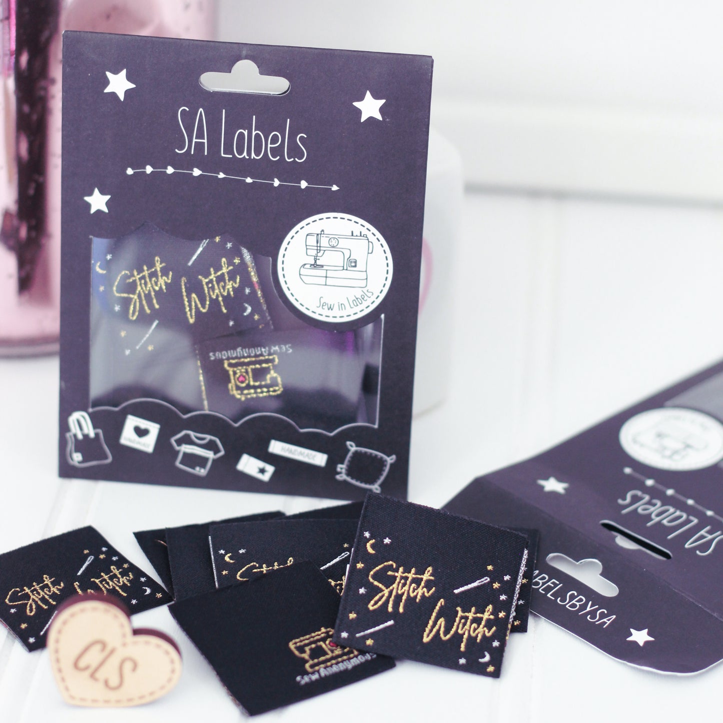 Stitch Witch | Metallic Woven Sew In Labels