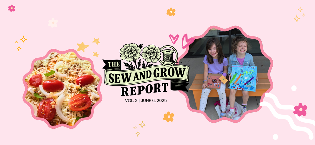 The Sew & Grow Report Vol. 2: Squash Battles, Library Magic & a Webbing Restock!