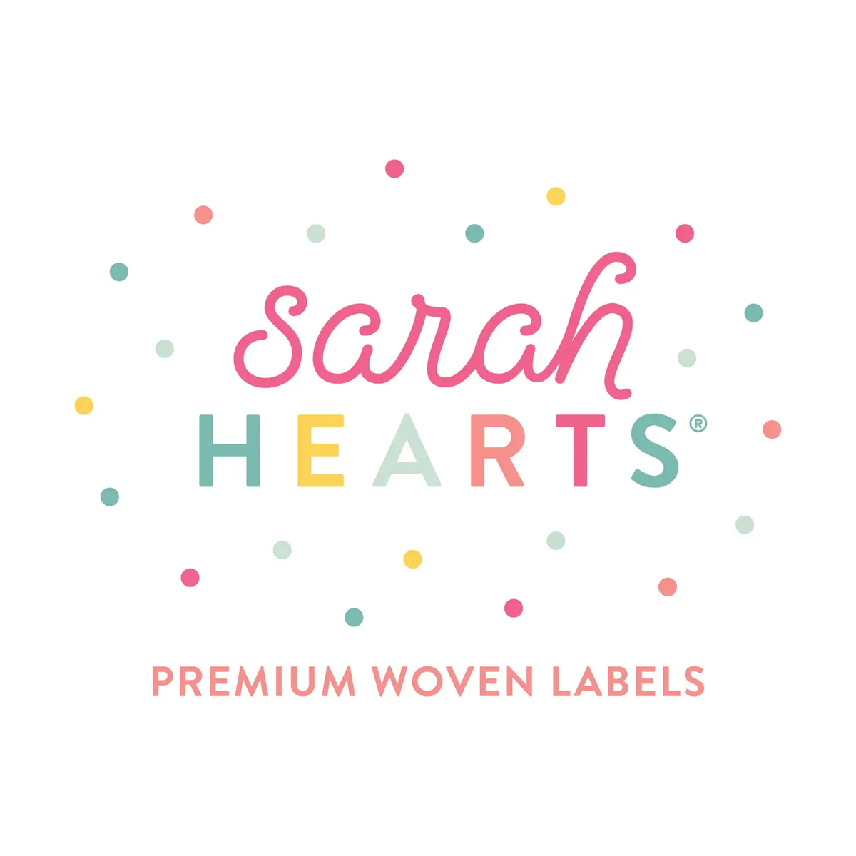 Sara Hearts Woven Labels