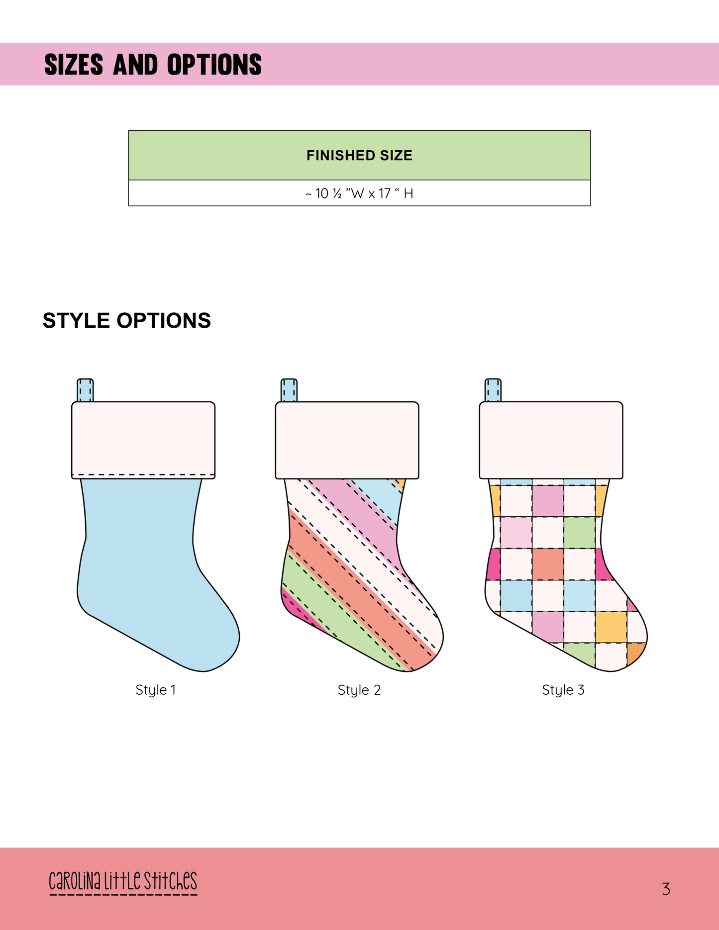 Be Merry Stocking Sewing Pattern