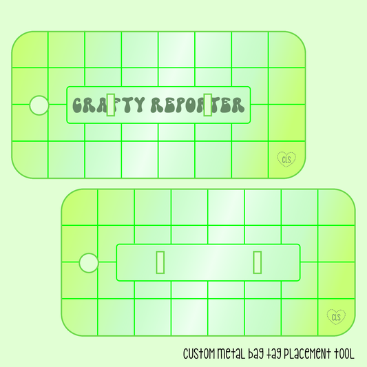 Custom Metal Bag Tag Placement Tool
