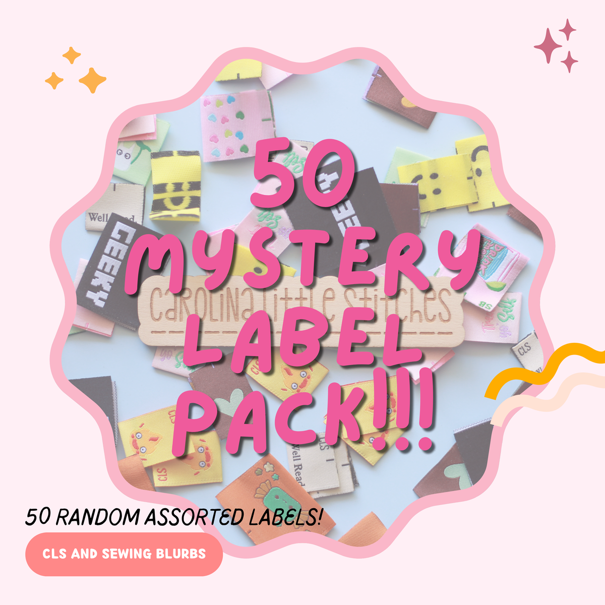 Mystery Pack 50 Labels | Bestie Badge