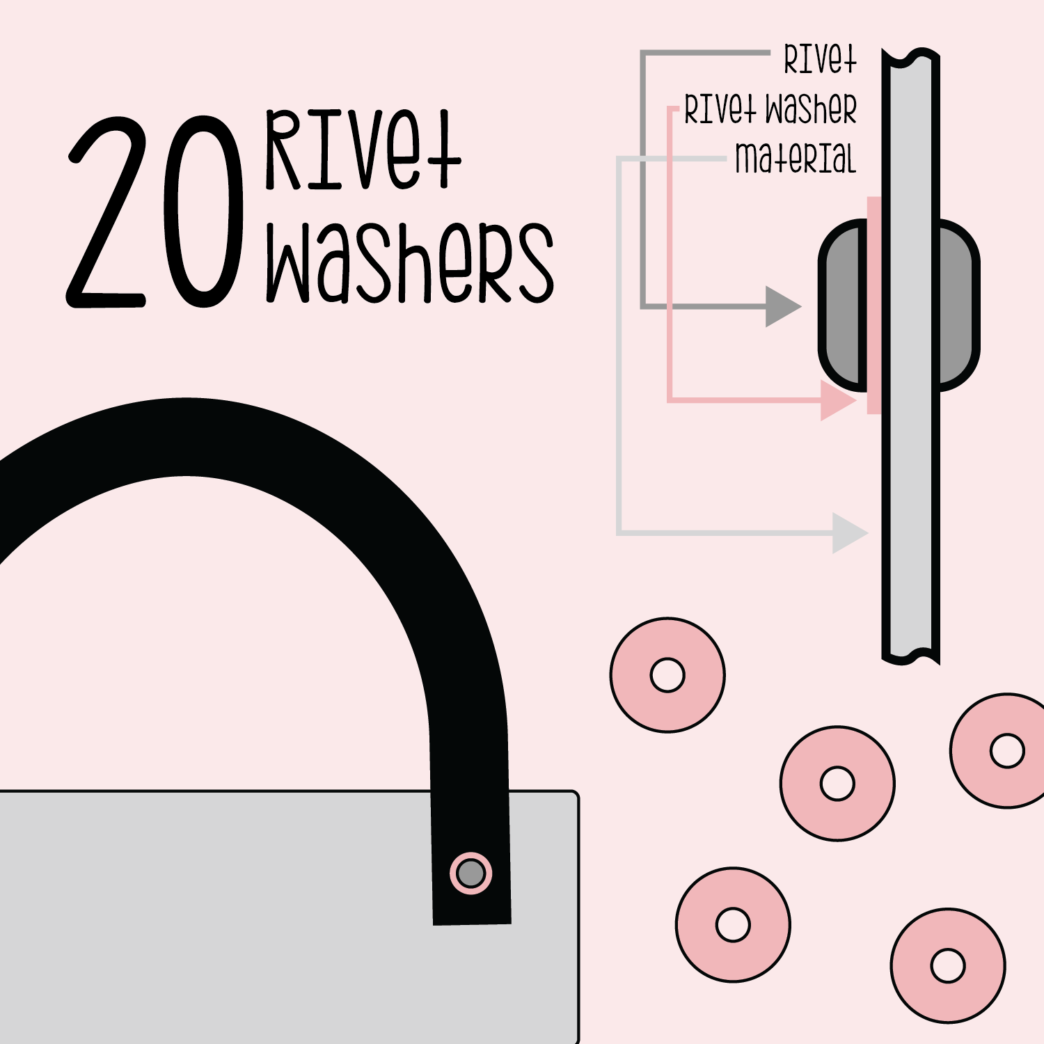 Rivet Washers Carolina Little Stitches Rivet washers carolina little stitches