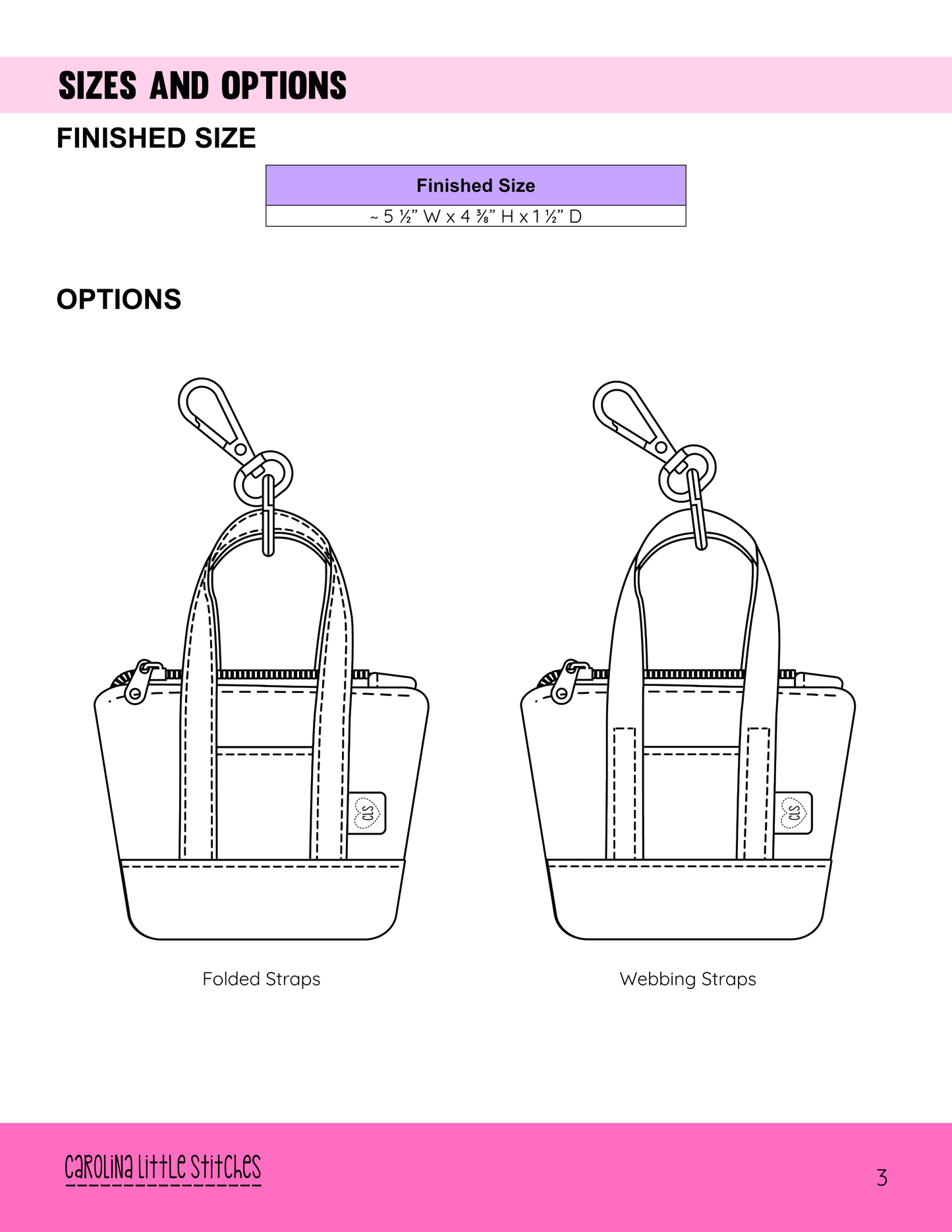 Teeny Trinket Tote Sewing Pattern