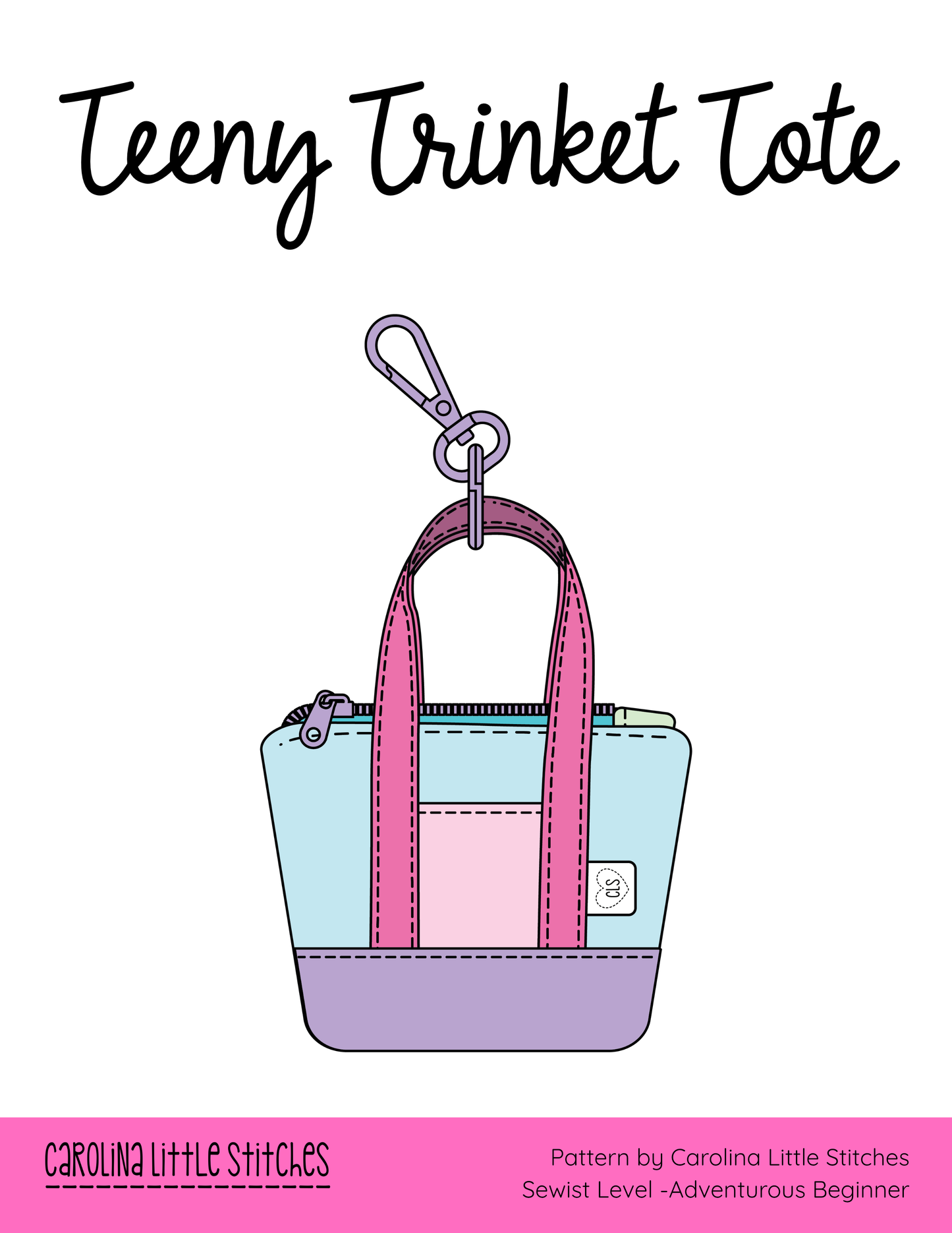 Teeny Trinket Tote Sewing Pattern