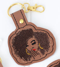 Load image into Gallery viewer, African American Lady Keychain
