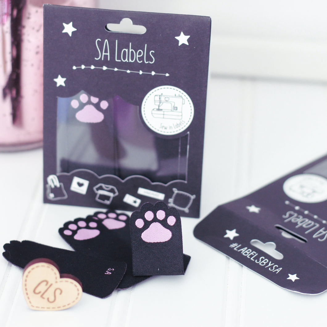 Cat Paw | Woven Silhouette Label